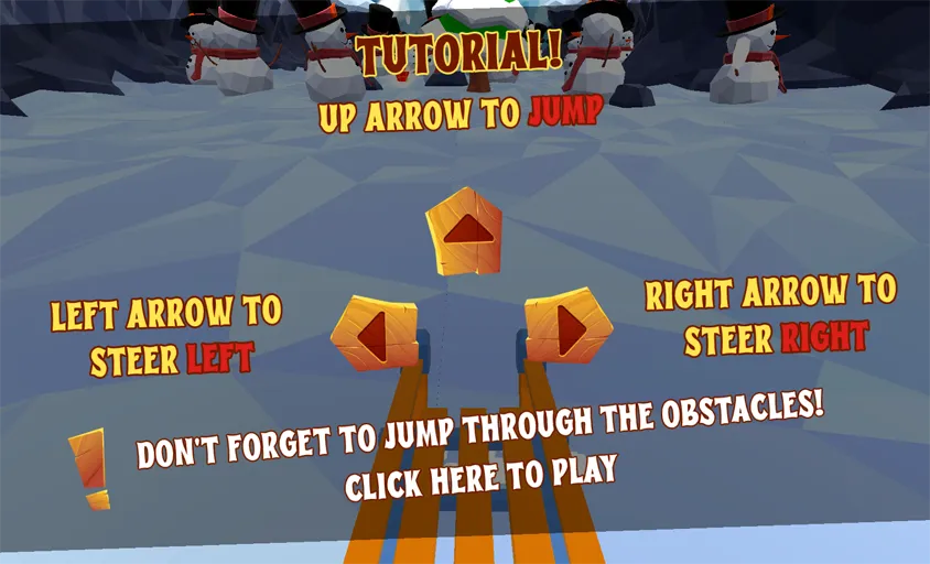 Game controls in Sled Rider