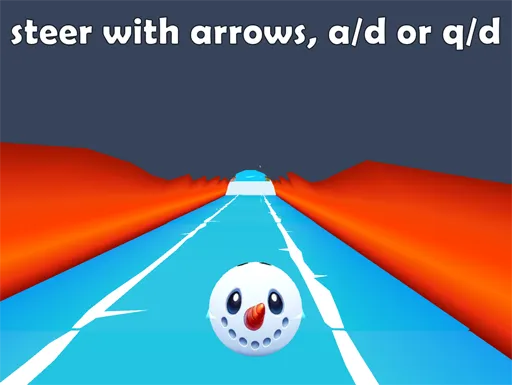 Game controls in Slope Snowball
