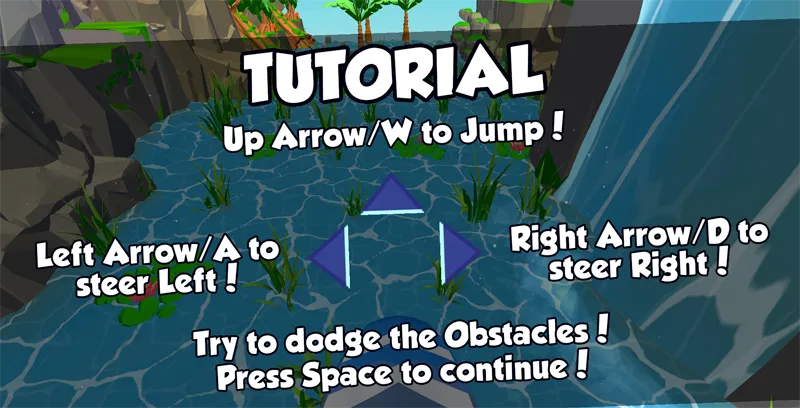 Game controls in Wave Rider